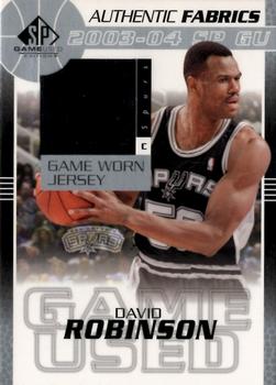 2003-04 SP Game Used - Authentic Fabrics #DR-J David Robinson Front