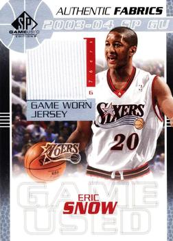 2003-04 SP Game Used - Authentic Fabrics #ES-J Eric Snow Front