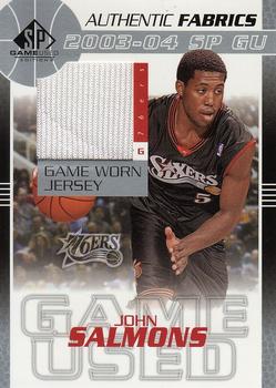 2003-04 SP Game Used - Authentic Fabrics #JS-J John Salmons Front