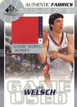 2003-04 SP Game Used - Authentic Fabrics #JW-J Jiri Welsch Front