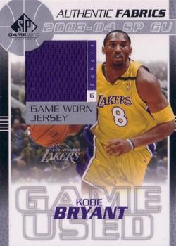 2003-04 SP Game Used - Authentic Fabrics #KB-J Kobe Bryant Front