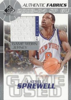 2003-04 SP Game Used - Authentic Fabrics #LS-J Latrell Sprewell Front
