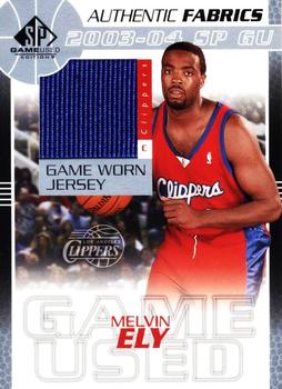 2003-04 SP Game Used - Authentic Fabrics #ME-J Melvin Ely Front