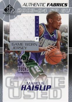 2003-04 SP Game Used - Authentic Fabrics #MH-J Marcus Haislip Front