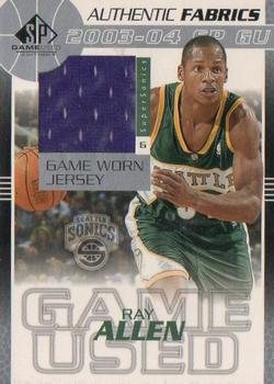 2003-04 SP Game Used - Authentic Fabrics #RA-J Ray Allen Front
