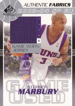 2003-04 SP Game Used - Authentic Fabrics #SM-J Stephon Marbury Front