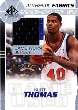2003-04 SP Game Used - Authentic Fabrics #KT-J Kurt Thomas Front