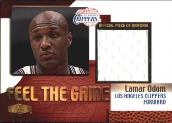 1999-00 Flair Showcase - Feel the Game #NNO Lamar Odom Front