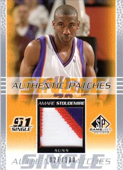 2003-04 SP Game Used - Authentic Patches #AS-P Amare Stoudemire Front