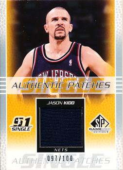 2003-04 SP Game Used - Authentic Patches #JK-P Jason Kidd Front