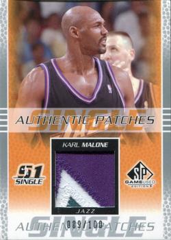 2003-04 SP Game Used - Authentic Patches #KA-P Karl Malone Front