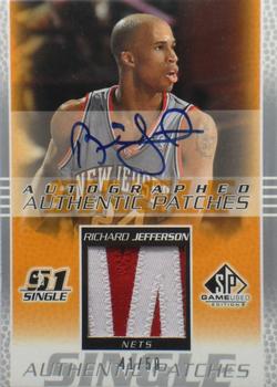 2003-04 SP Game Used - Authentic Patches Autographs #RJ-AP Richard Jefferson Front