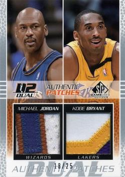 2003-04 SP Game Used - Authentic Patches Dual #MJ/KB-P Michael Jordan / Kobe Bryant Front