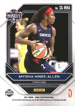 2021 Panini Prizm WNBA - Signatures #SG-MHA Myisha Hines-Allen Back