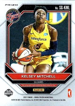 2021 Panini Prizm WNBA - Signatures Green #SG-KML Kelsey Mitchell Back