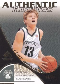 2003-04 SP Game Used - Gold #120 Luke Ridnour Front