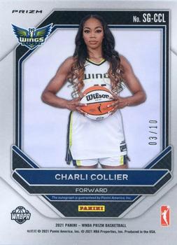 2021 Panini Prizm WNBA - Signatures Gold #SG-CCL Charli Collier Back