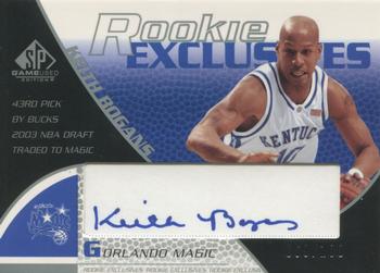 2003-04 SP Game Used - Rookie Exclusive Autographs #RE30 Keith Bogans Front