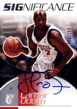 2003-04 SP Game Used - SIGnificance #LO Lamar Odom Front