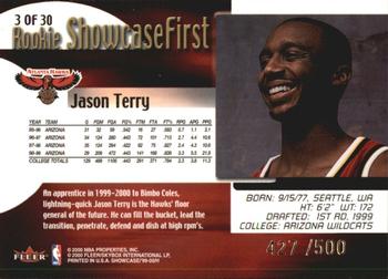 1999-00 Flair Showcase - Rookie Showcase #3 Jason Terry Back