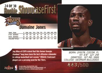 1999-00 Flair Showcase - Rookie Showcase #24 Jumaine Jones Back