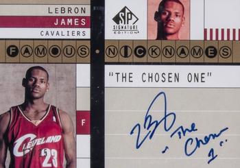 2003-04 SP Signature Edition - Famous Nicknames #FN-LJ3 LeBron James Front