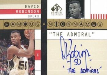 2003-04 SP Signature Edition - Famous Nicknames #FN-RO David Robinson Front