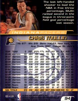 1999-00 Fleer Focus #94 Chris Mullin Back