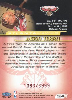 1999-00 Fleer Focus #124 Jason Terry Back