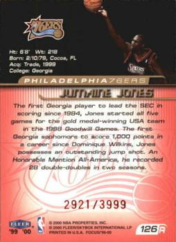 1999-00 Fleer Focus #126 Jumaine Jones Back