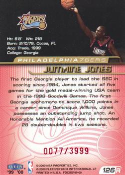 1999-00 Fleer Focus #126 Jumaine Jones Back