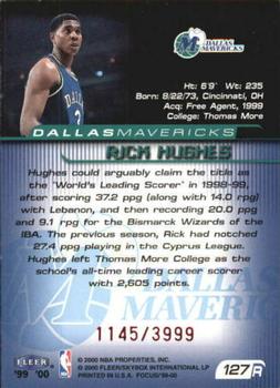 1999-00 Fleer Focus #127 Rick Hughes Back