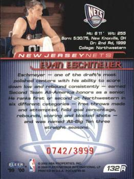 1999-00 Fleer Focus #132 Evan Eschmeyer Back