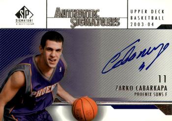 2003-04 SP Signature Edition - Authentic Signatures #AS-ZC Zarko Cabarkapa Front