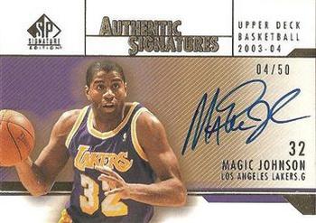 2003-04 SP Signature Edition - Authentic Signatures Gold #AS-MA Magic Johnson Front