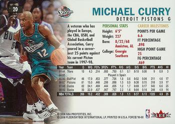 1999-00 Fleer Force #20 Michael Curry Back