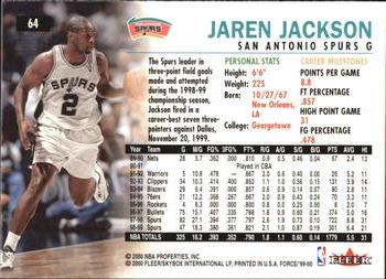1999-00 Fleer Force #64 Jaren Jackson Back