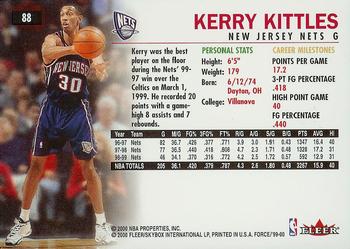 1999-00 Fleer Force #88 Kerry Kittles Back