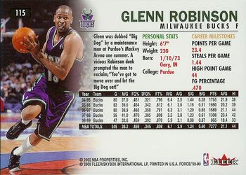 1999-00 Fleer Force #115 Glenn Robinson Back