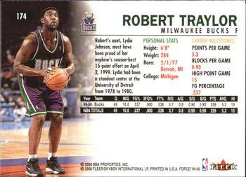 1999-00 Fleer Force #174 Robert Traylor Back