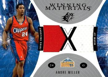 2003-04 SPx - Winning Materials #WM23 Andre Miller Front