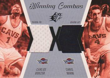 2003-04 SPx - Winning Materials Combos #WC20 Carlos Boozer / Chris Mihm Front