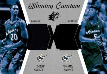2003-04 SPx - Winning Materials Combos #WC23 Larry Hughes / Kwame Brown Front