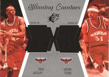 2003-04 SPx - Winning Materials Combos #WC26 Theo Ratliff / Jason Terry Front