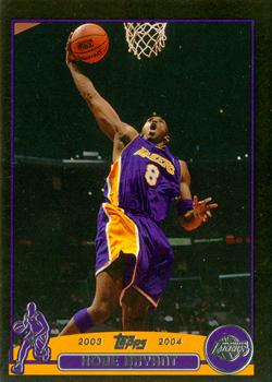 2003-04 Topps - Black #36 Kobe Bryant Front