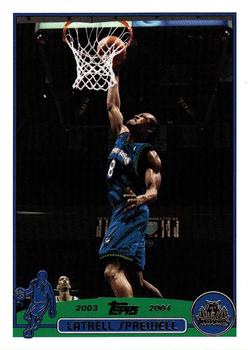 2003-04 Topps - Factory Set #25 Latrell Sprewell Front