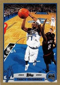 2003-04 Topps - Gold #1 Tracy McGrady Front