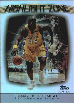 2003-04 Topps - Highlight Zone #HZ-2 Shaquille O'Neal Front