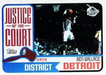 2003-04 Topps - Justice of the Court #JC-1 Ben Wallace Front