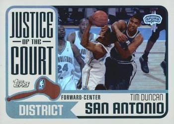2003-04 Topps - Justice of the Court #JC-4 Tim Duncan Front